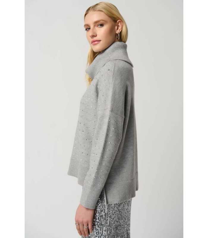 Jersey Gris Cristales Joseph Ribkoff Mujer