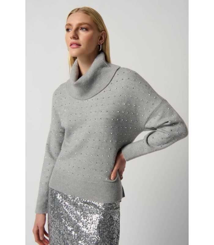 Jersey Gris Cristales Joseph Ribkoff Mujer
