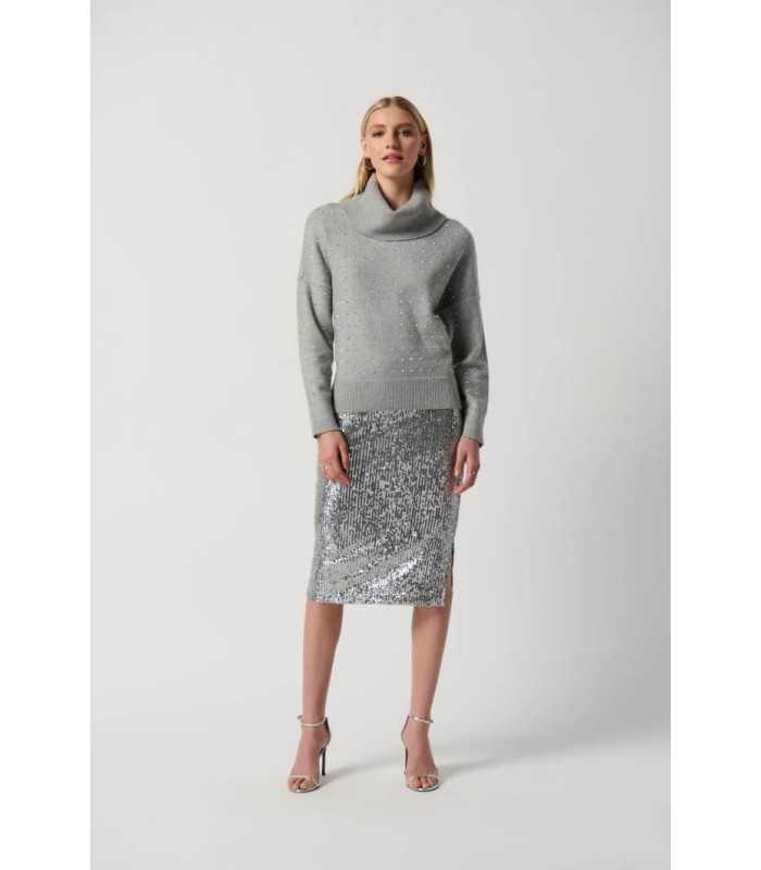 Jersey Gris Cristales Joseph Ribkoff Mujer