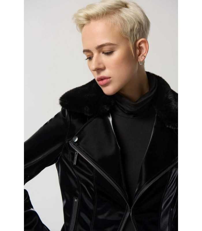 Chaqueta Motera Negra Joseph Ribkoff Mujer