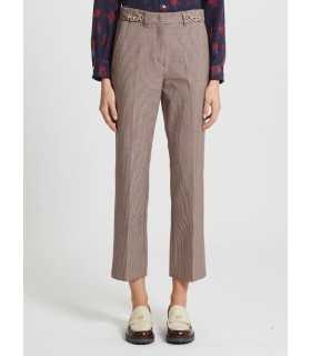 Pantalón Acampanado Cuadros Marella Mujer