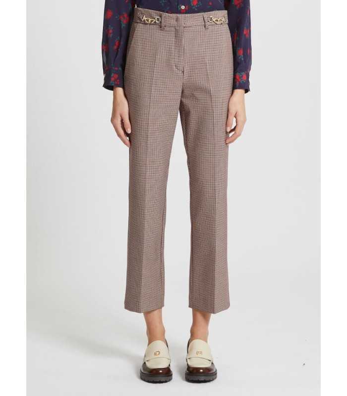 Pantalón Acampanado Cuadros Marella Mujer