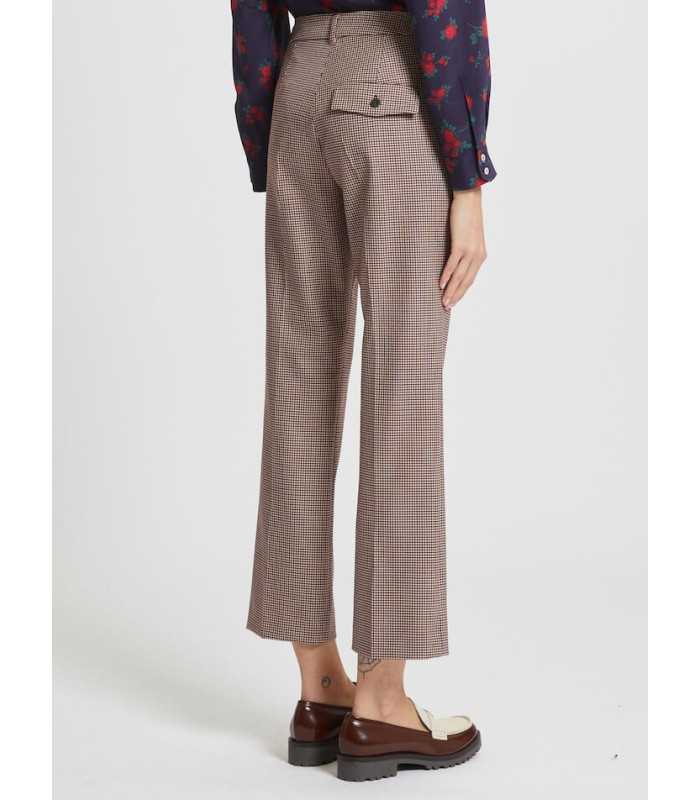 Pantalón Acampanado Cuadros Marella Mujer