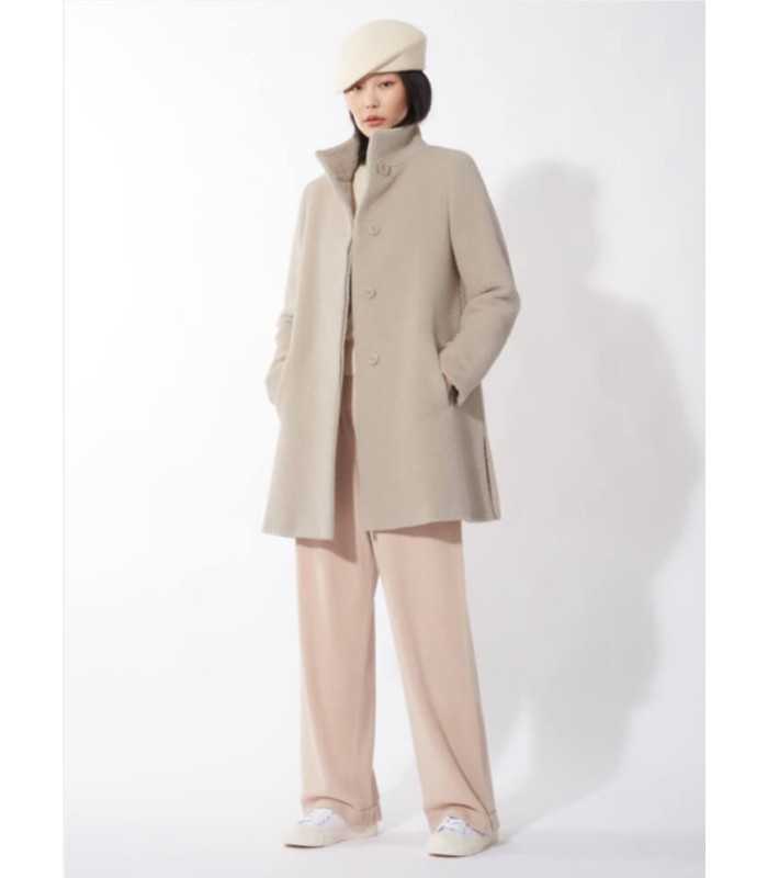 Abrigo Corto Beige Cinzia Rocca Mujer
