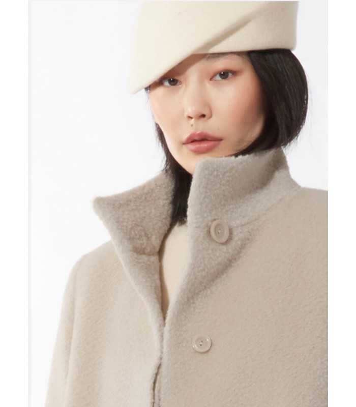 Abrigo Corto Beige Cinzia Rocca Mujer