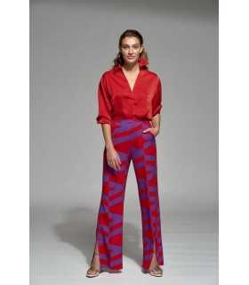 Pantalón Estampado Geométrico Moskada Mujer