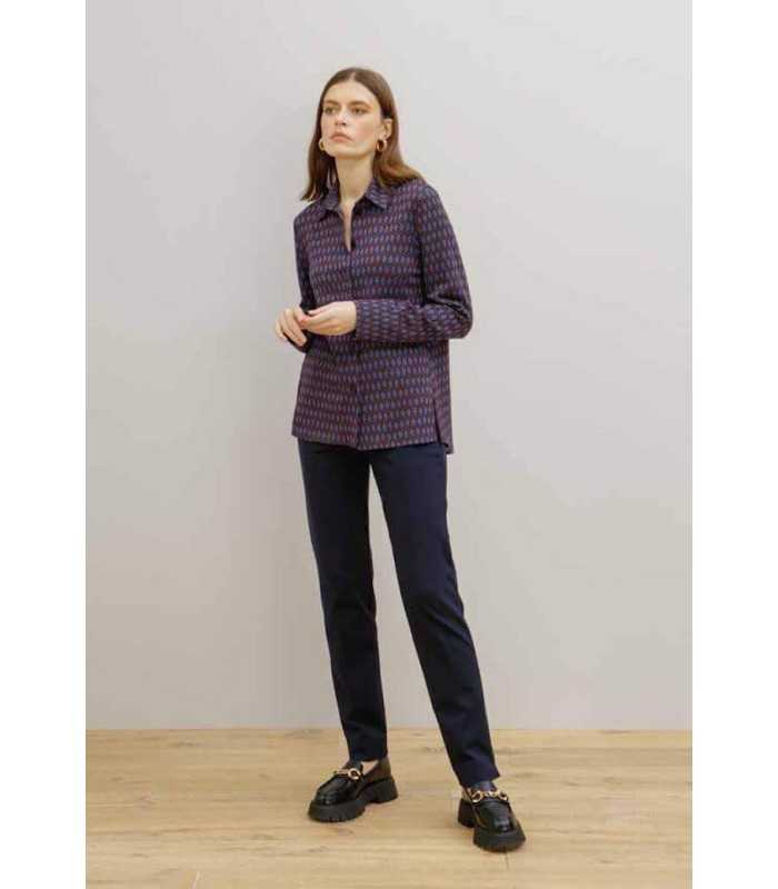 Camisa Básica Cruda Maria Bellentani Mujer