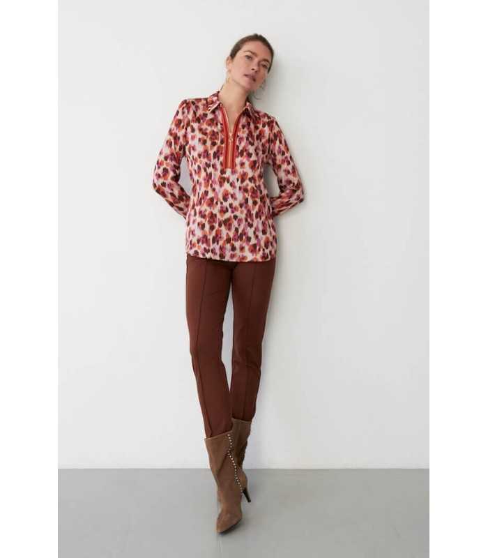 Blusa Estampado Teja Luis Civit Mujer