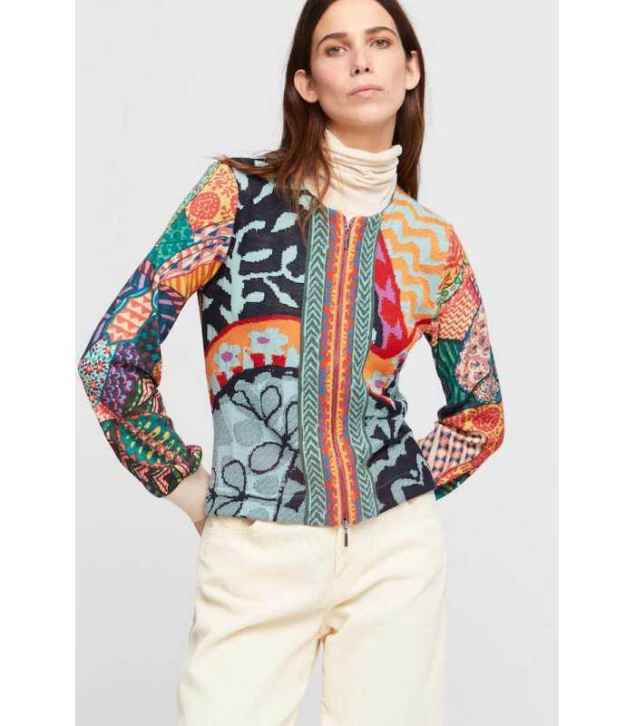 Chaqueta Estampada Tricot Aldo Martins Mujer