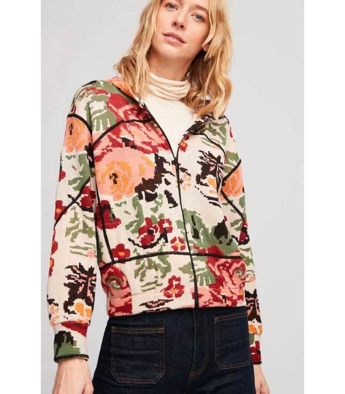Chaqueta Punto Estampada Aldo Martins Mujer