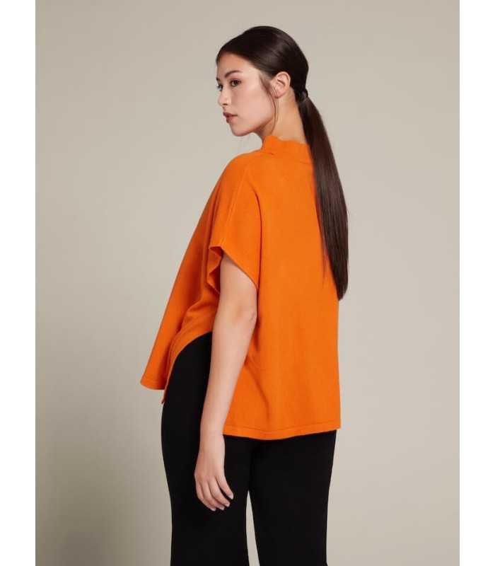 Capa Lana Naranja Elena Miro Mujer