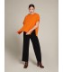 Capa Lana Naranja Elena Miro Mujer