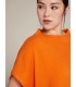 Capa Lana Naranja Elena Miro Mujer