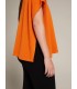Capa Lana Naranja Elena Miro Mujer