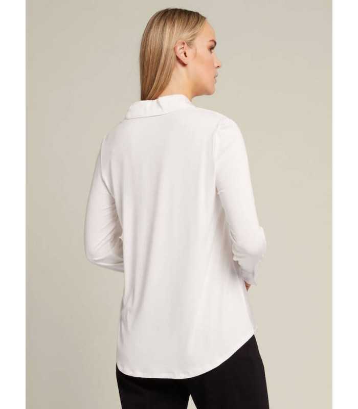 Camiseta Polo Básica Blanca Elena Miro Mujer