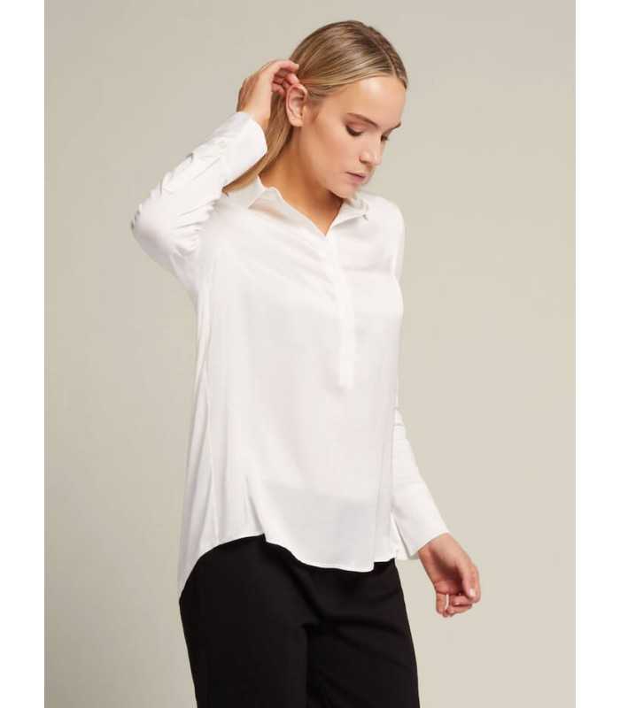 Camiseta Polo Básica Blanca Elena Miro Mujer