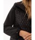 Parka Negra Combinada Anna Mora Mujer