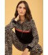 Jersey Cebra Capucha Anna Mora Mujer