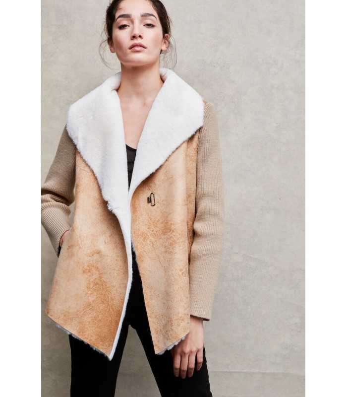 Chaqueta Piel Ecológica Aldo Martins Mujer