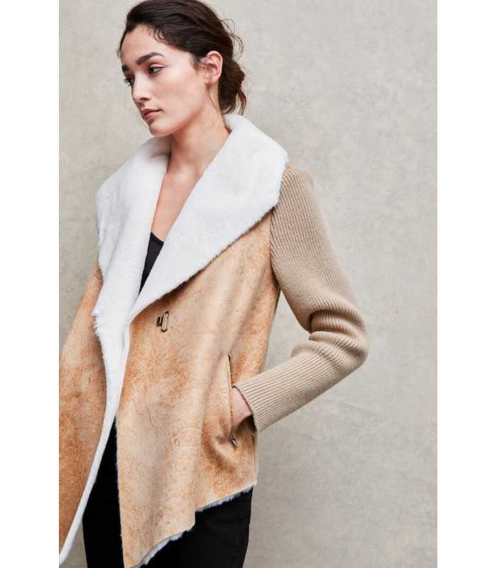 Chaqueta Piel Ecológica Aldo Martins Mujer