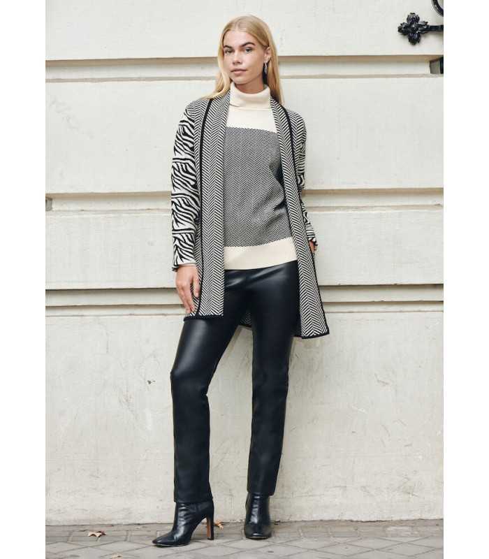 Suéter Crudo y Negro Carmela Rosso Mujer