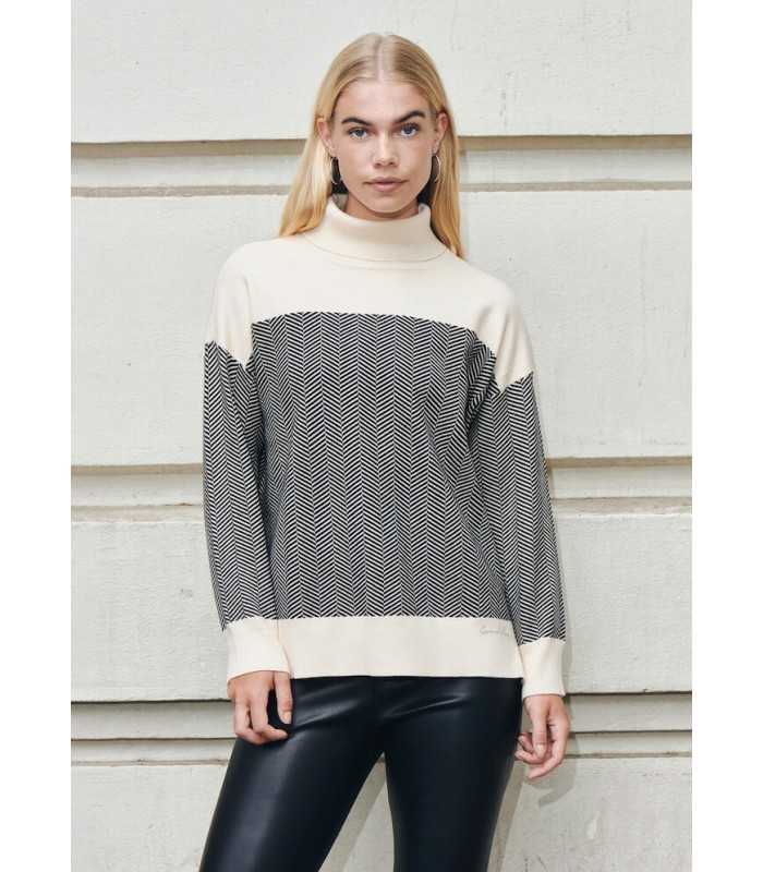 Suéter Crudo y Negro Carmela Rosso Mujer