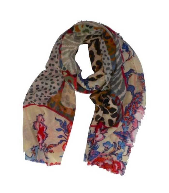 Fular Estampado Lana Noga Mujer