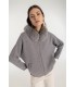Chaqueta Gris Punto Naulover Mujer