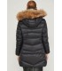 Parka Negra Ajustada Henry Arroway