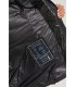 Parka Negra Ajustada Henry Arroway