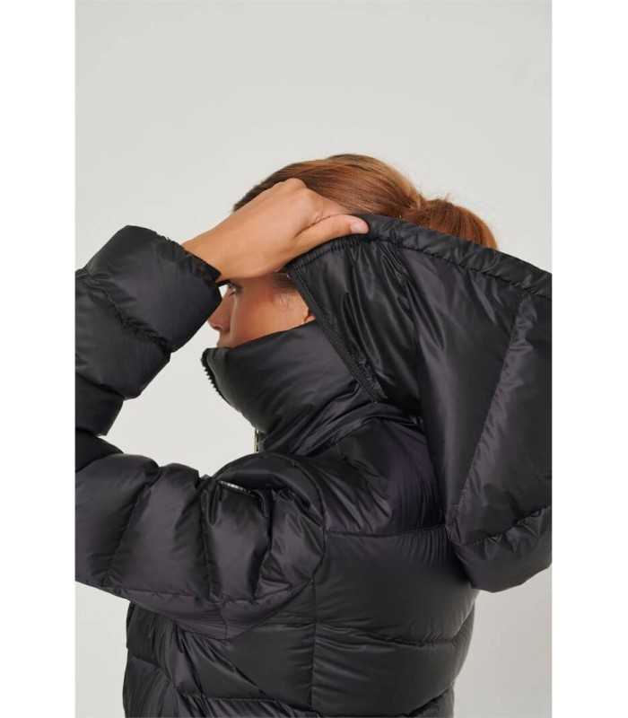 Parka Negra Ajustada Henry Arroway