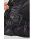 Parka Negra Ajustada Henry Arroway