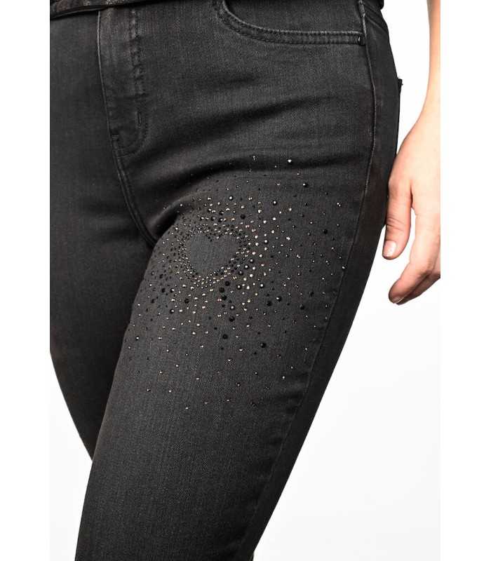 Pantalón Negro Cristales Frank Lyman