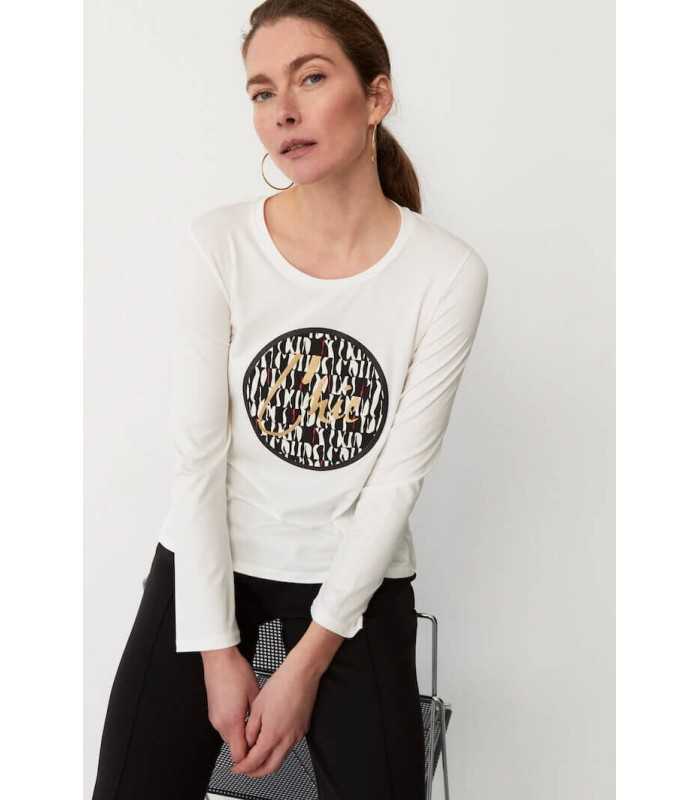 Camiseta Cruda Logo Luis Civit Mujer