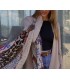 Fular Estampado Lana Noga Mujer