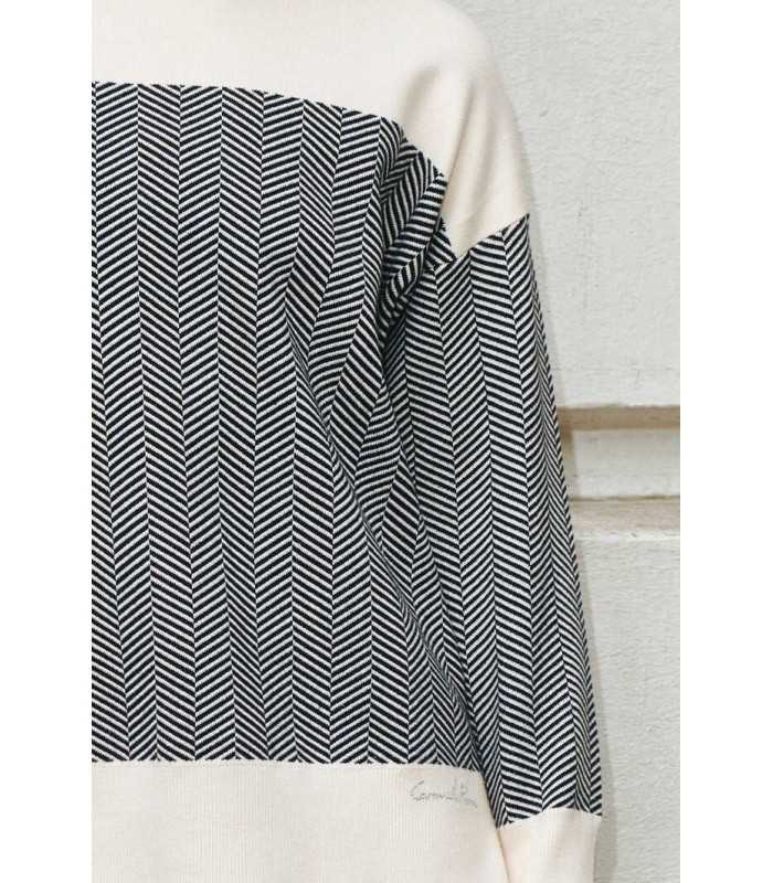 Suéter Crudo y Negro Carmela Rosso Mujer