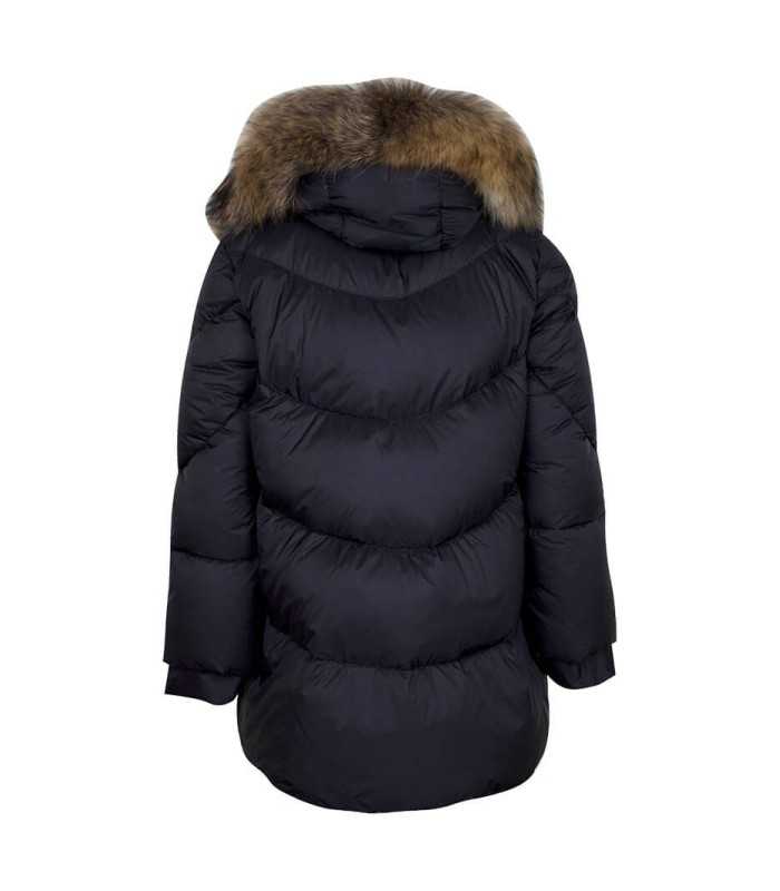 Parka Negra Plumas Flo&Clo Mujer