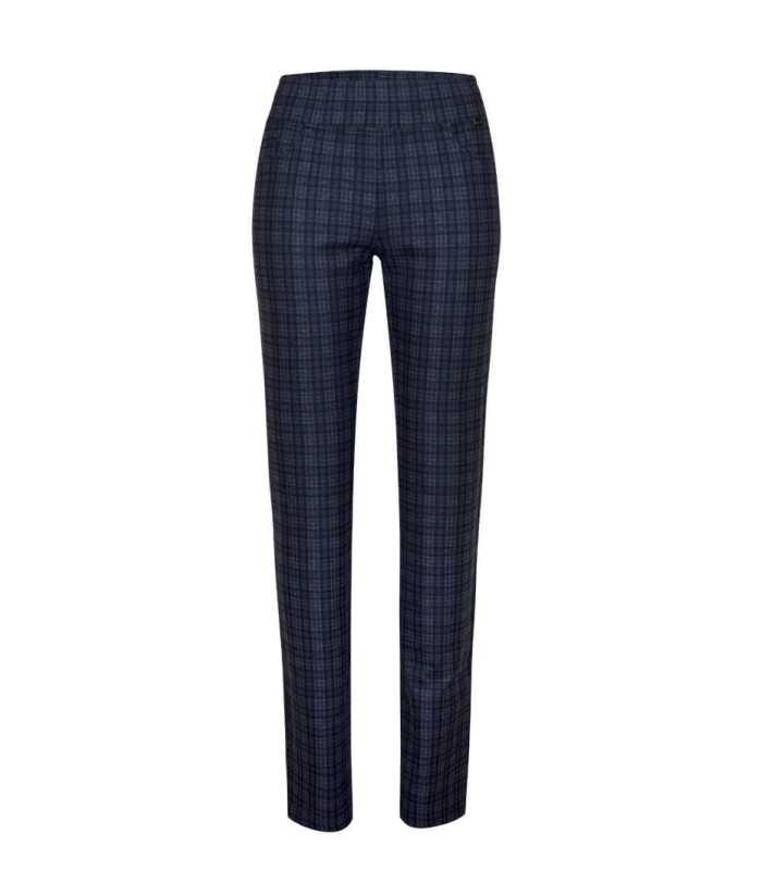 Pantalón Estrecho Cuadros LVX Mujer