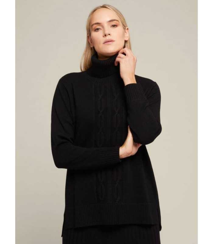 Jersey Ochos Negro Lana Elena Miro Mujer