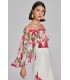 Top Gasa Flores Joseph Ribkoff Mujer