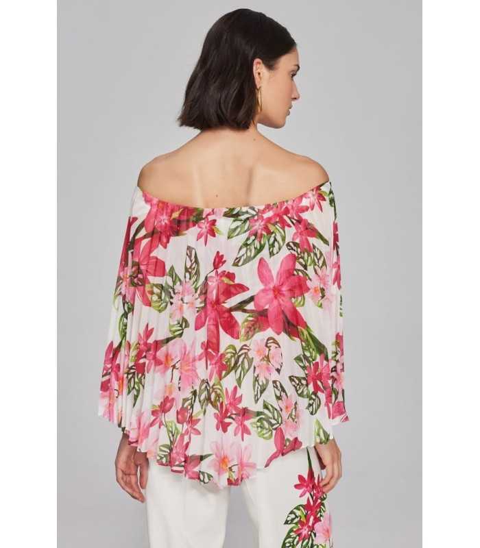 Top Gasa Flores Joseph Ribkoff Mujer