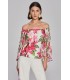 Top Gasa Flores Joseph Ribkoff Mujer