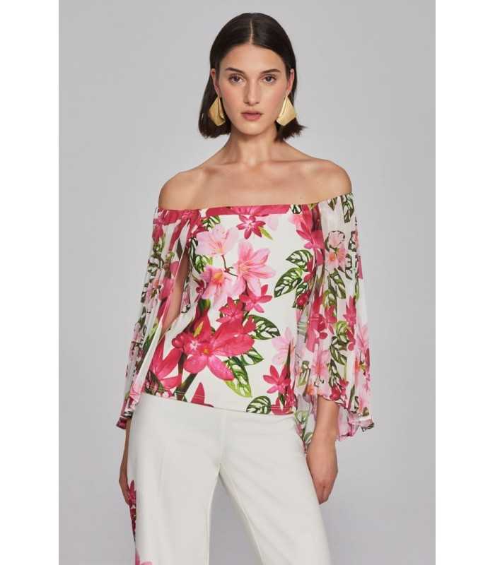 Top Gasa Flores Joseph Ribkoff Mujer