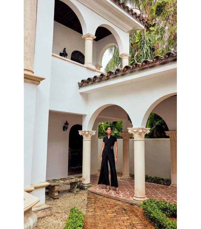 Mono Cruzado Negro Joseph Ribkoff Mujer