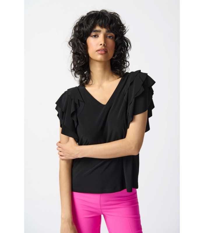 Top Punto Volantes Blanco Joseph Ribkoff Mujer
