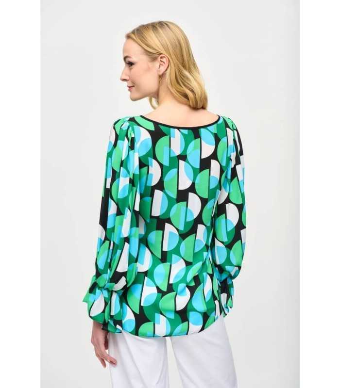 Top Georgette Geométrico Joseph Ribkoff Mujer
