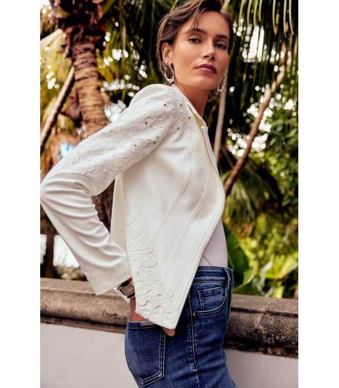 Chaqueta Ante Blanca Joseph Ribkoff Mujer