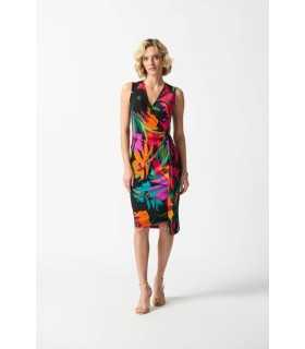 Vestido Cruzado Estampado Floral Joseph Ribkoff Mujer