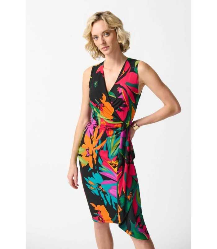 Vestido Cruzado Estampado Floral Joseph Ribkoff Mujer