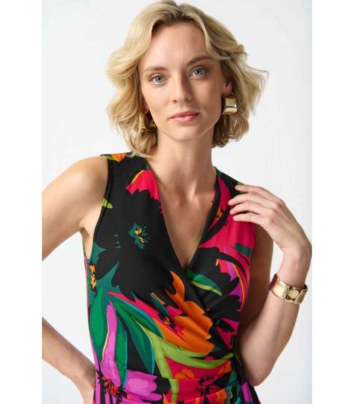 Vestido Cruzado Estampado Floral Joseph Ribkoff Mujer